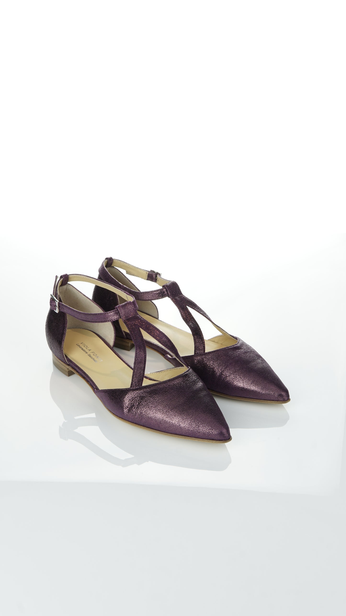 Viola Fonti Ballerina Steg Spitz