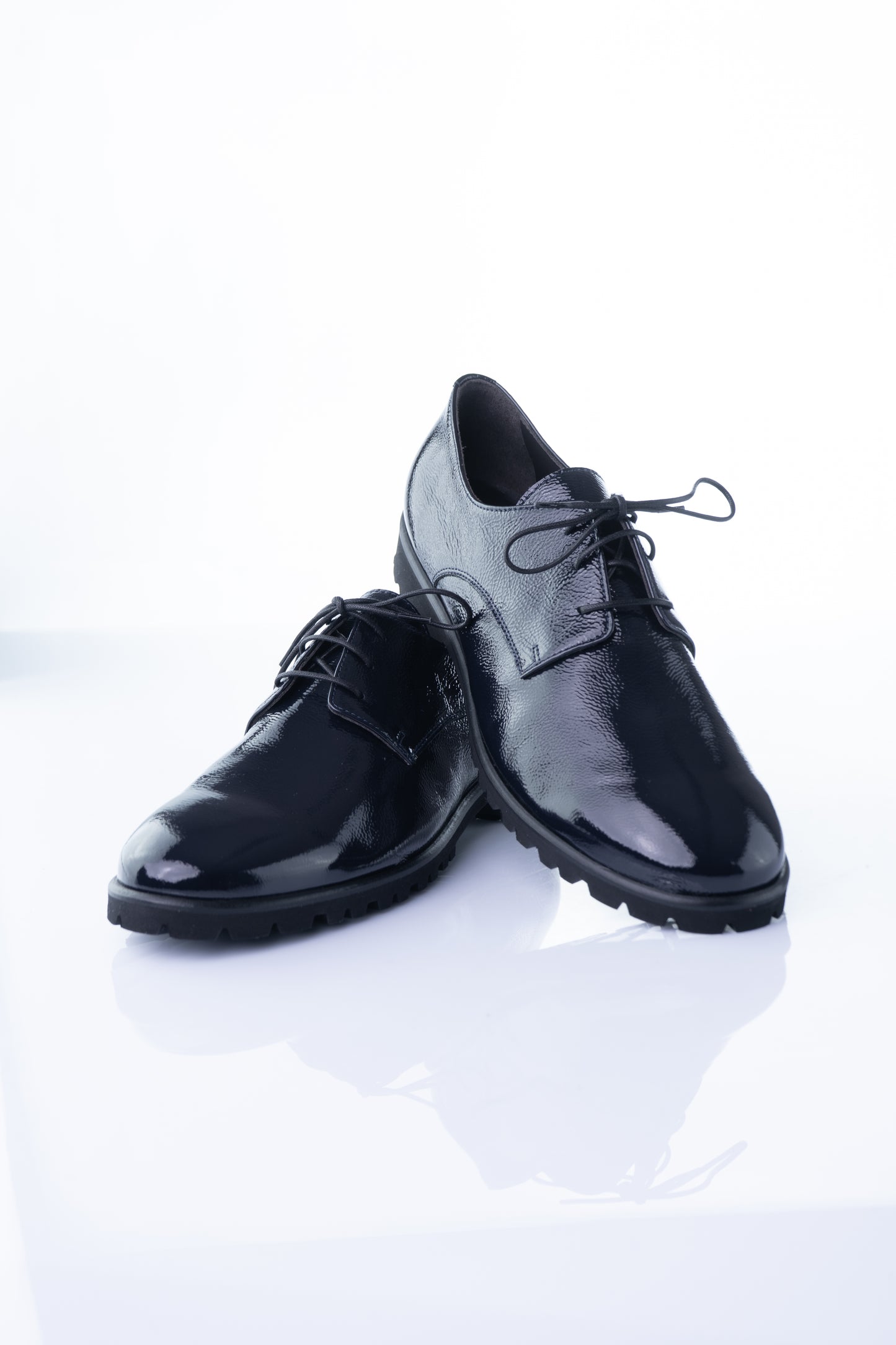 Viola Fonti 1474 – Black Textured Glossy Derby