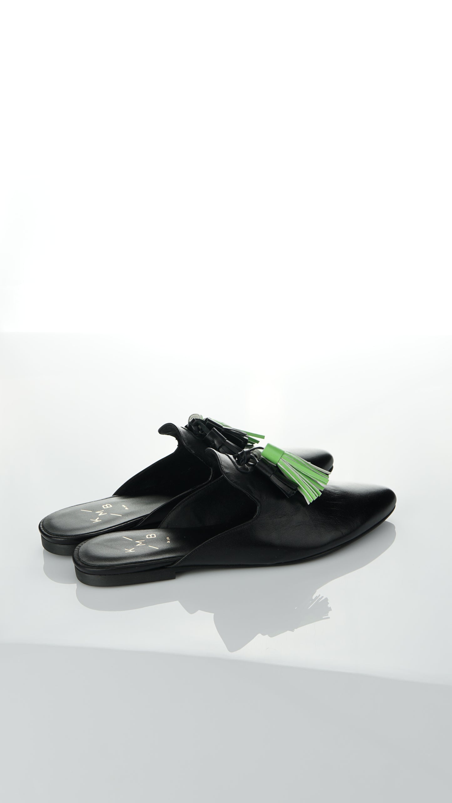 KMB - Pantolette Grünes Bommel