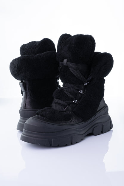 Massimo Soraya – Black Faux-Fur Winter Boot