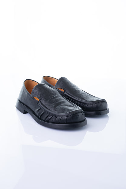 Tadeucci Marzio – Black Grain Leather Loafer