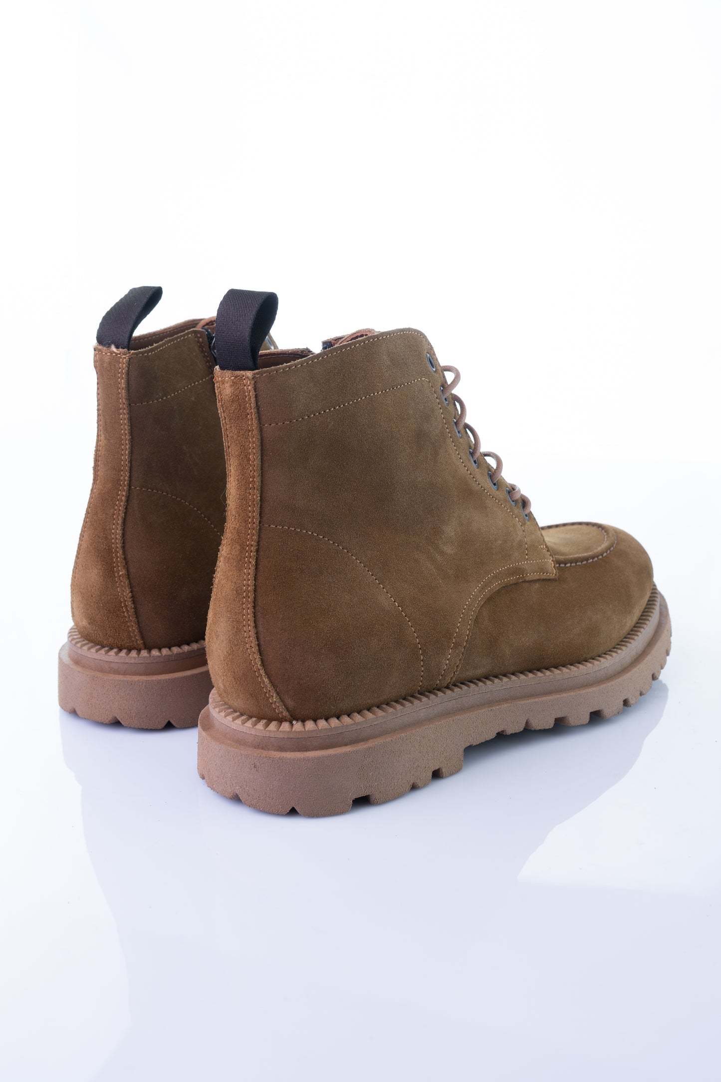 Flecs F637 – Tobacco Suede Lace-Up Boot