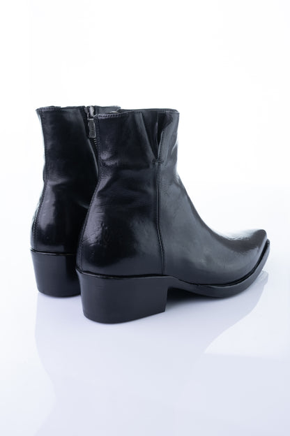 Ducanero A2483 – Black Leather Zip Boot