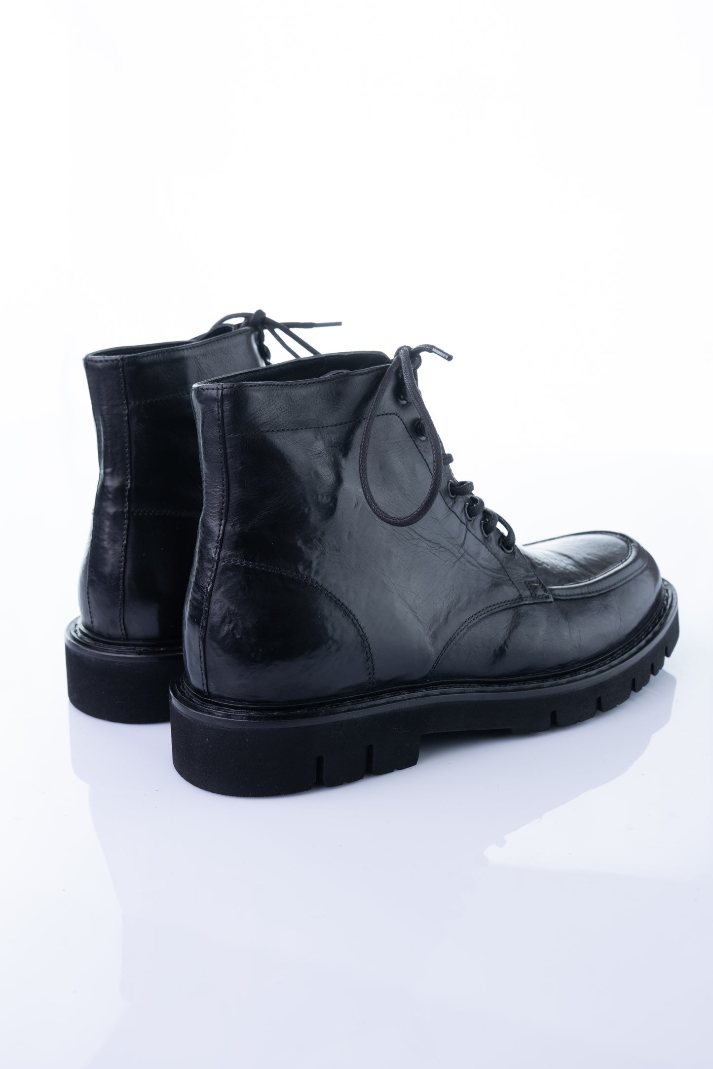 Ducanero A2934 – Black Leather Chunky Boot