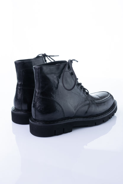 Ducanero A2934 – Black Leather Chunky Boot