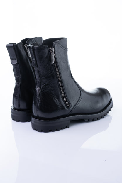 Ducanero A2771 – Black Toscano Low Ankle Boot