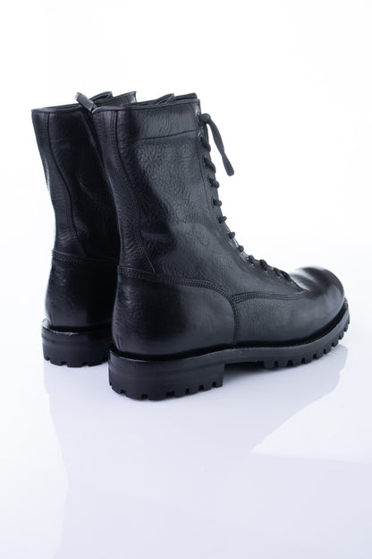 Ducanero A2757 – Black Buffalo Leather Lace-Up Boot