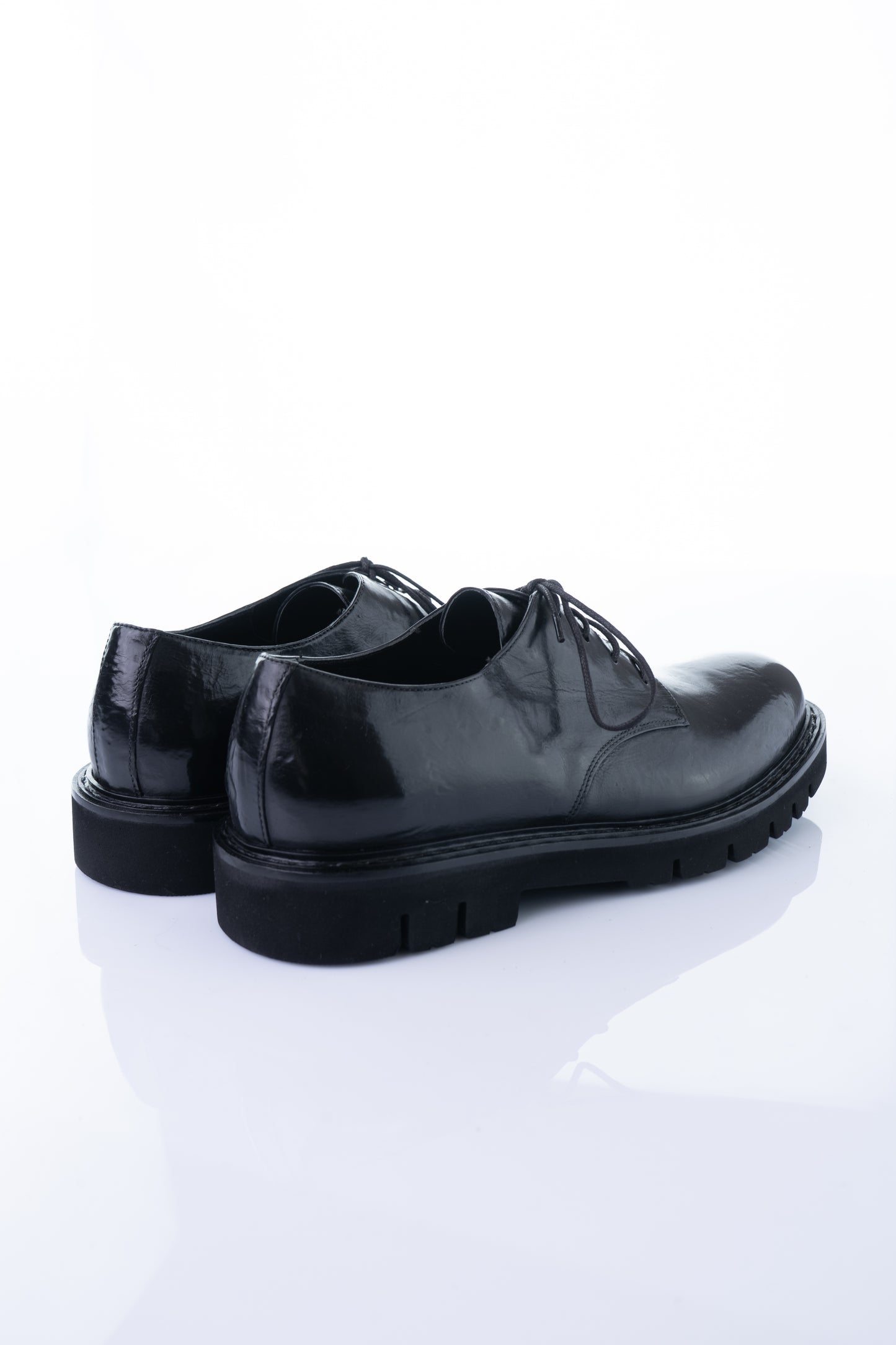 Ducanero A2929 – Black Leather Chunky Derby