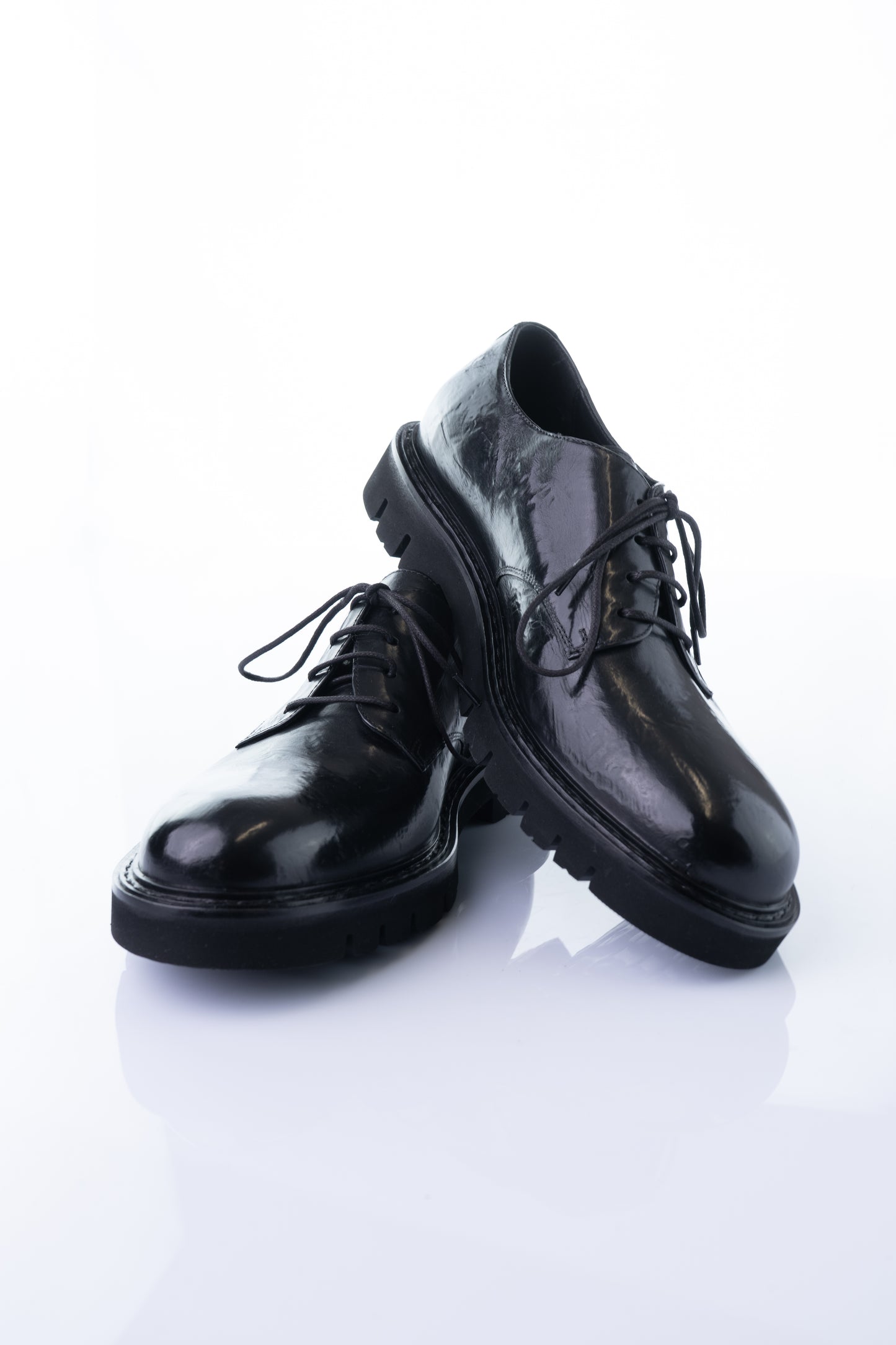 Ducanero A2929 – Black Leather Chunky Derby