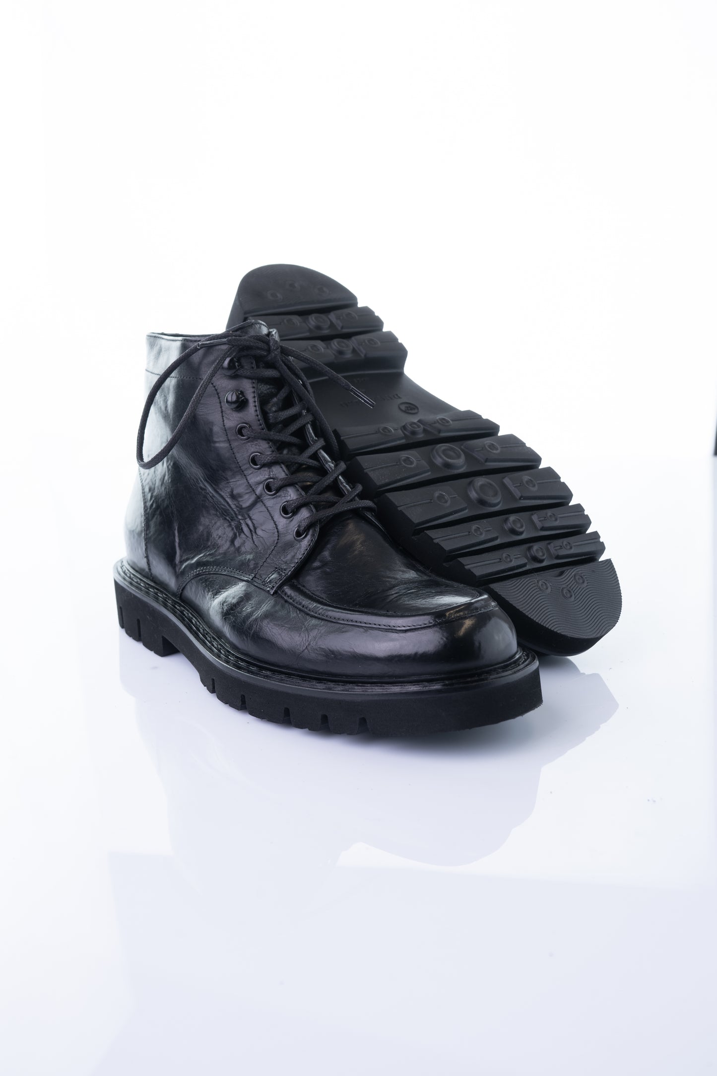 Ducanero A2934 – Black Leather Chunky Boot