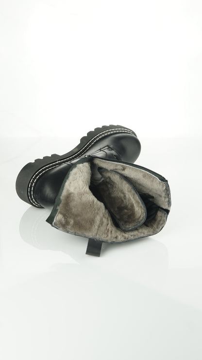 ADDDRESS - Gefütterte Boots mit Schnalle
