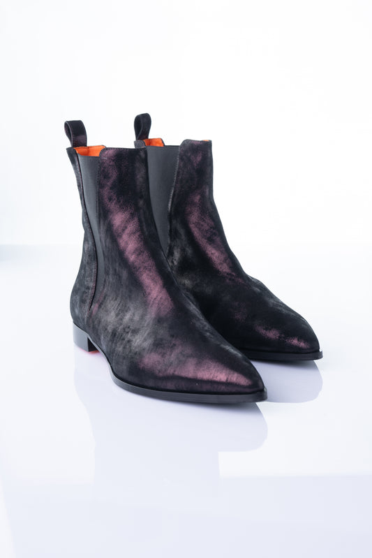 Kroll WKATY3 F – Black Glitter Chelsea Boot