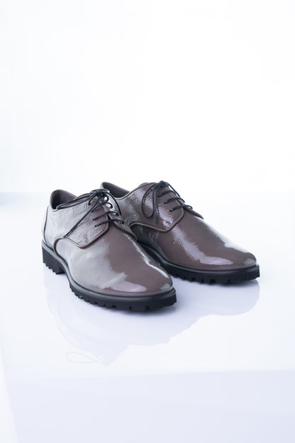 Viola Fonti 2451 – Taupe Naplack Textured Derby