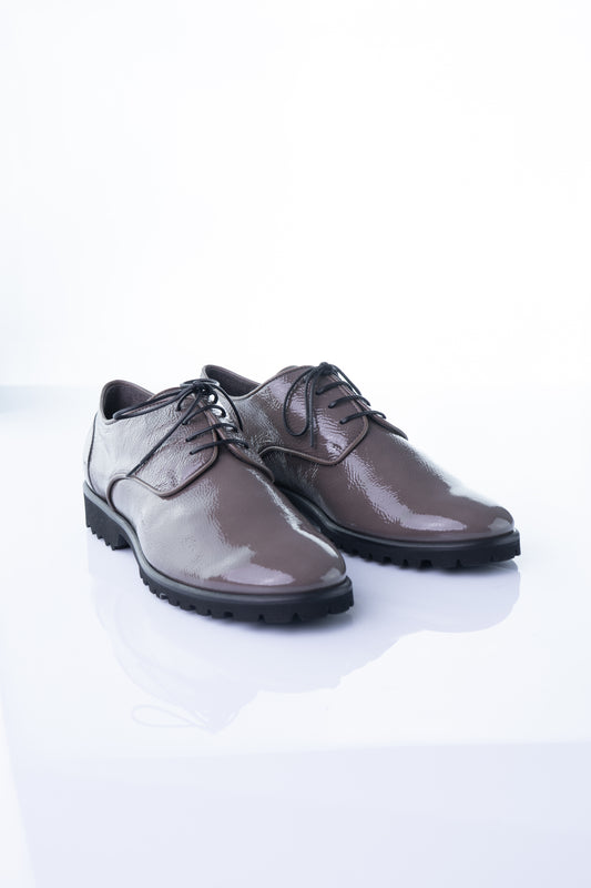 Viola Fonti 2451 – Taupe Naplack Textured Derby