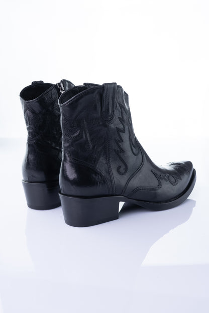 Ducanero A.3125 – Black Vitello Leather Western Boot